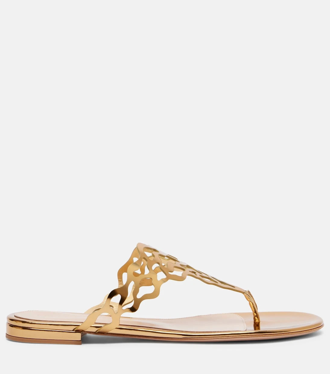 Gianvito Rossi - Metallic-leather sandals