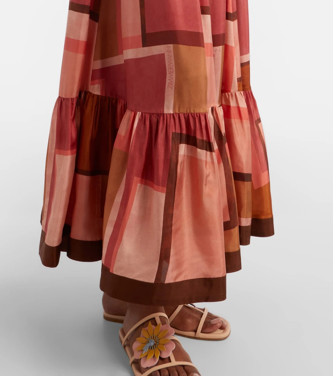 Zimmermann - Como printed silk maxi skirt