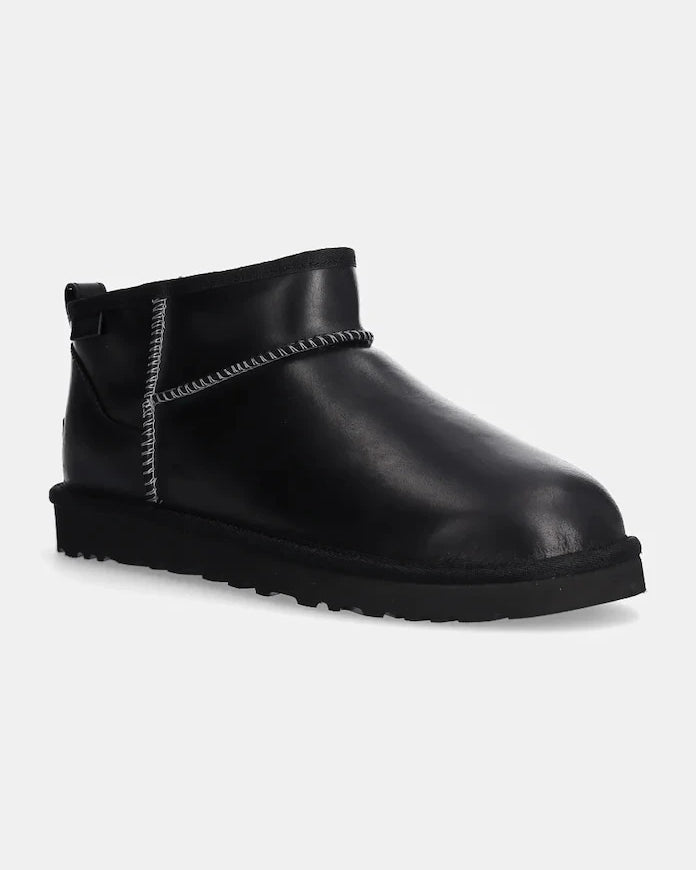 UGG Classic Ultra Mini Lthr Regen Deri Kar Botu