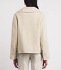 Beige Wool-Silk Rollet Jacket