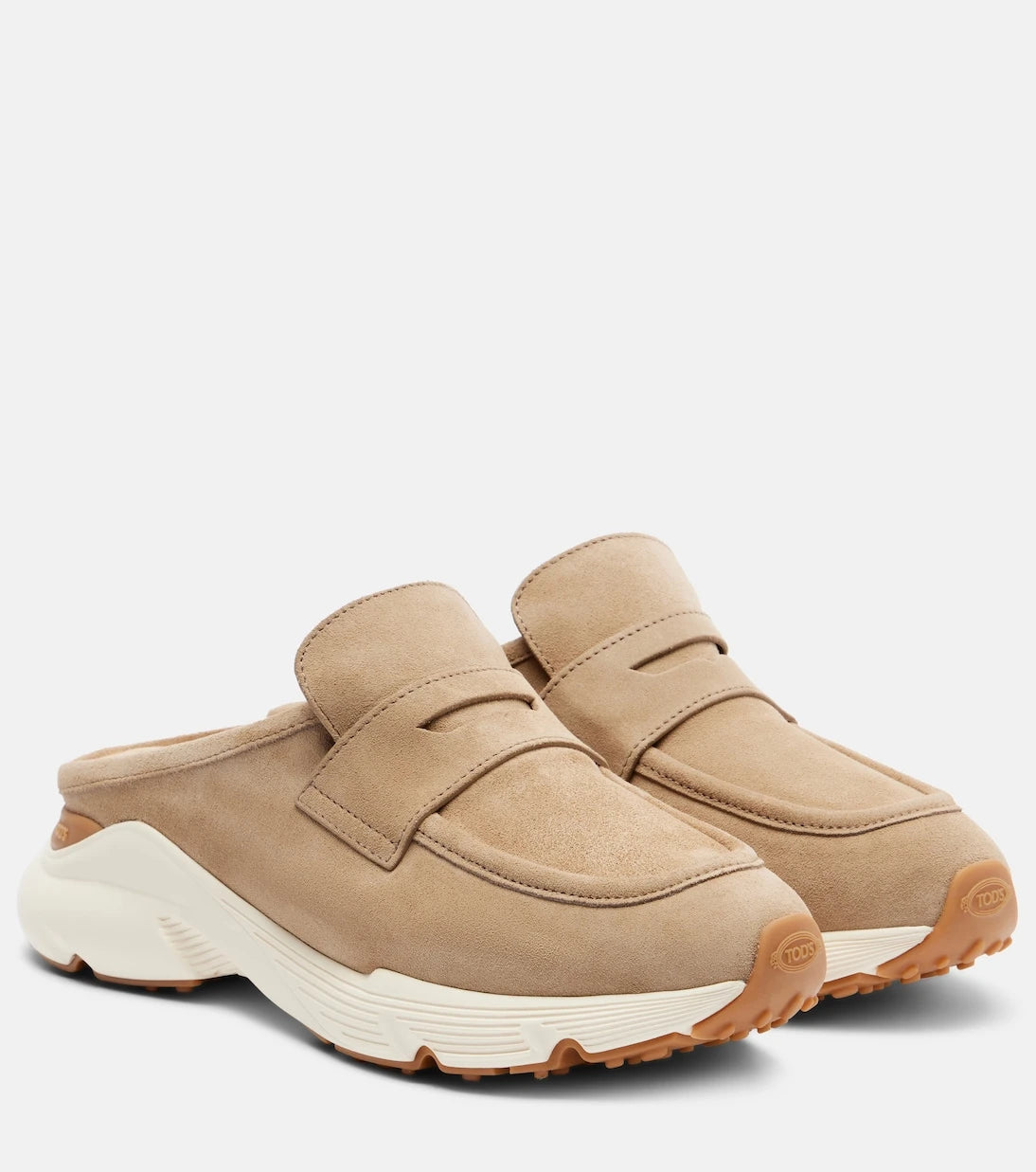 Tod's - Runner suede mules