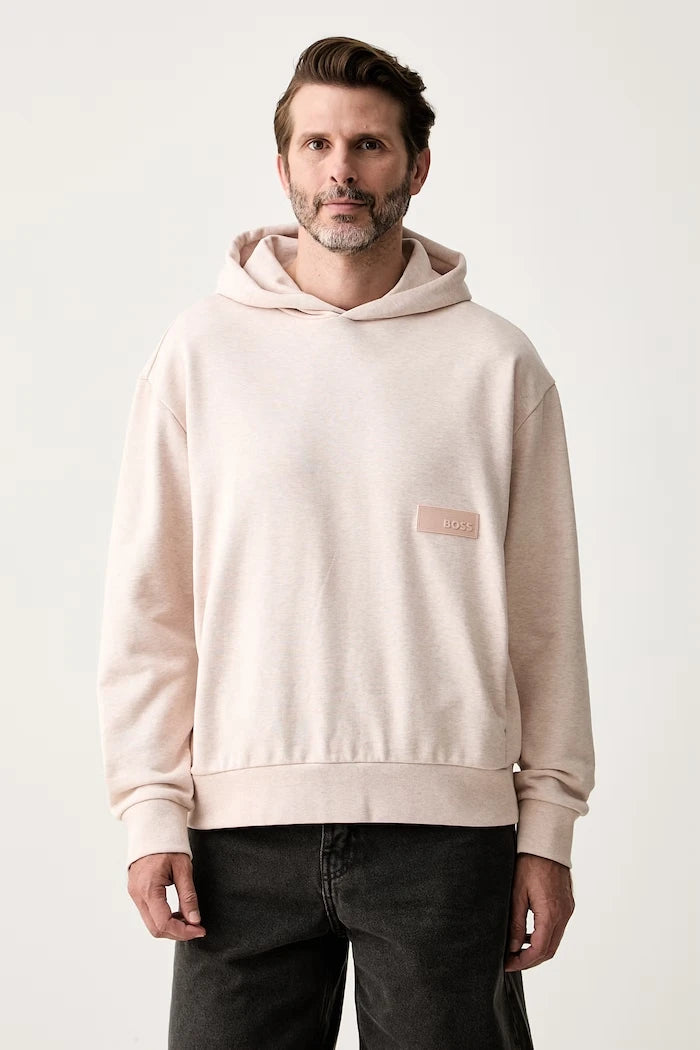 BOSS Green erkek pamuklu kapüşonlu sweatshirt SW_Hoodie