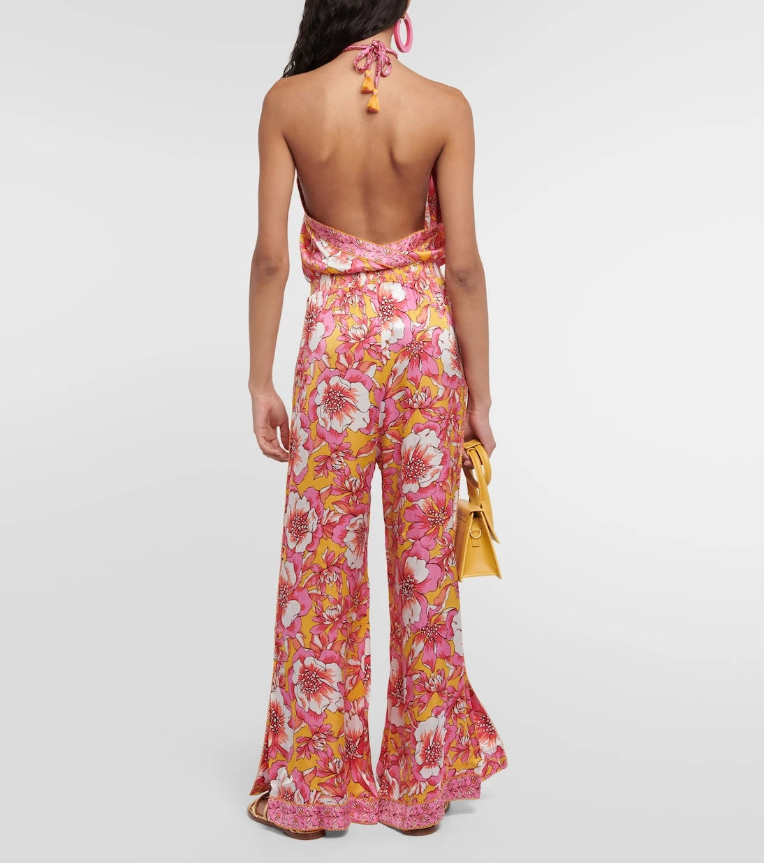 Poupette St Barth - Isabelle printed halterneck jumpsuit
