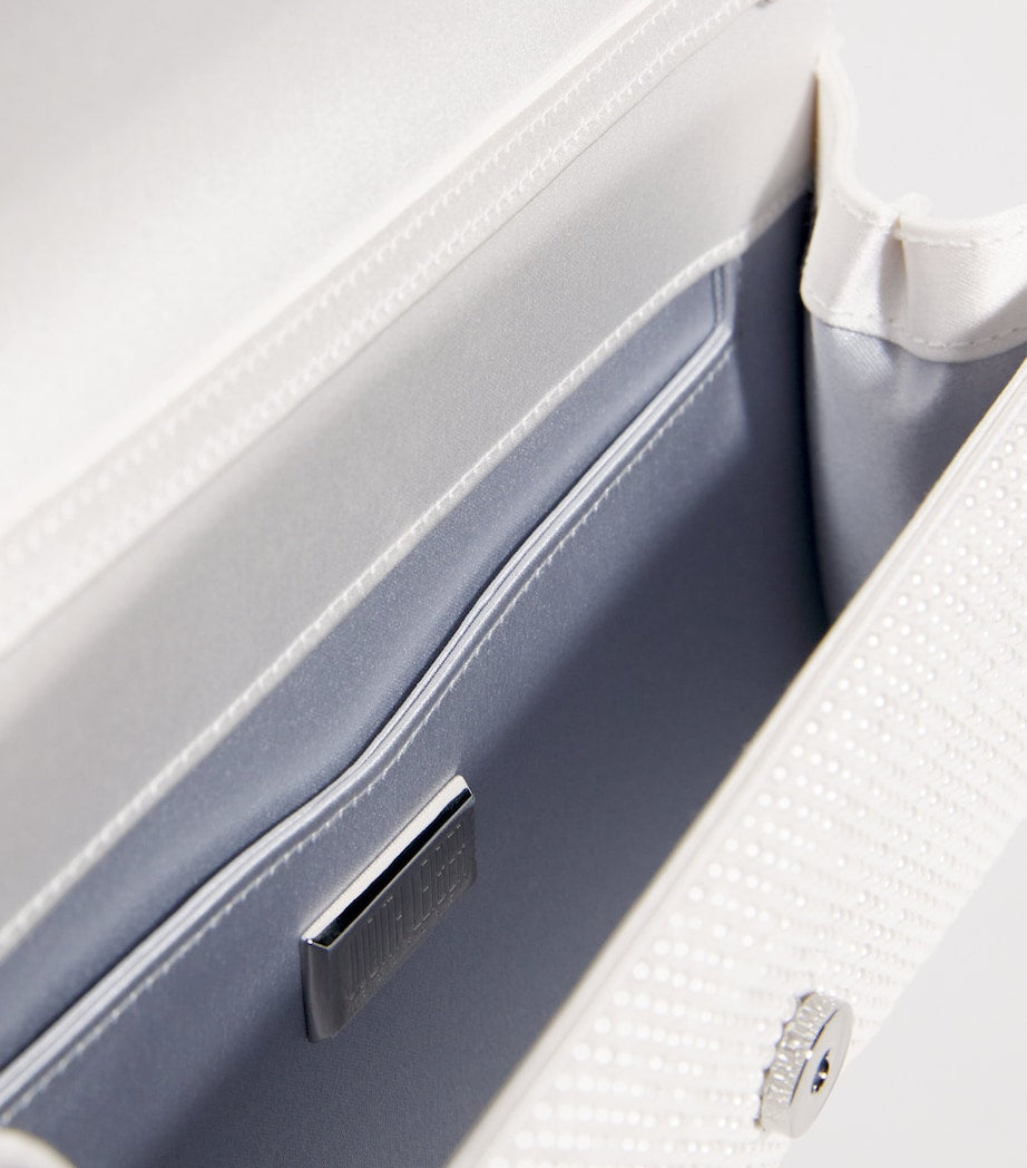 Satin Pearlised Perry Clutch Bag