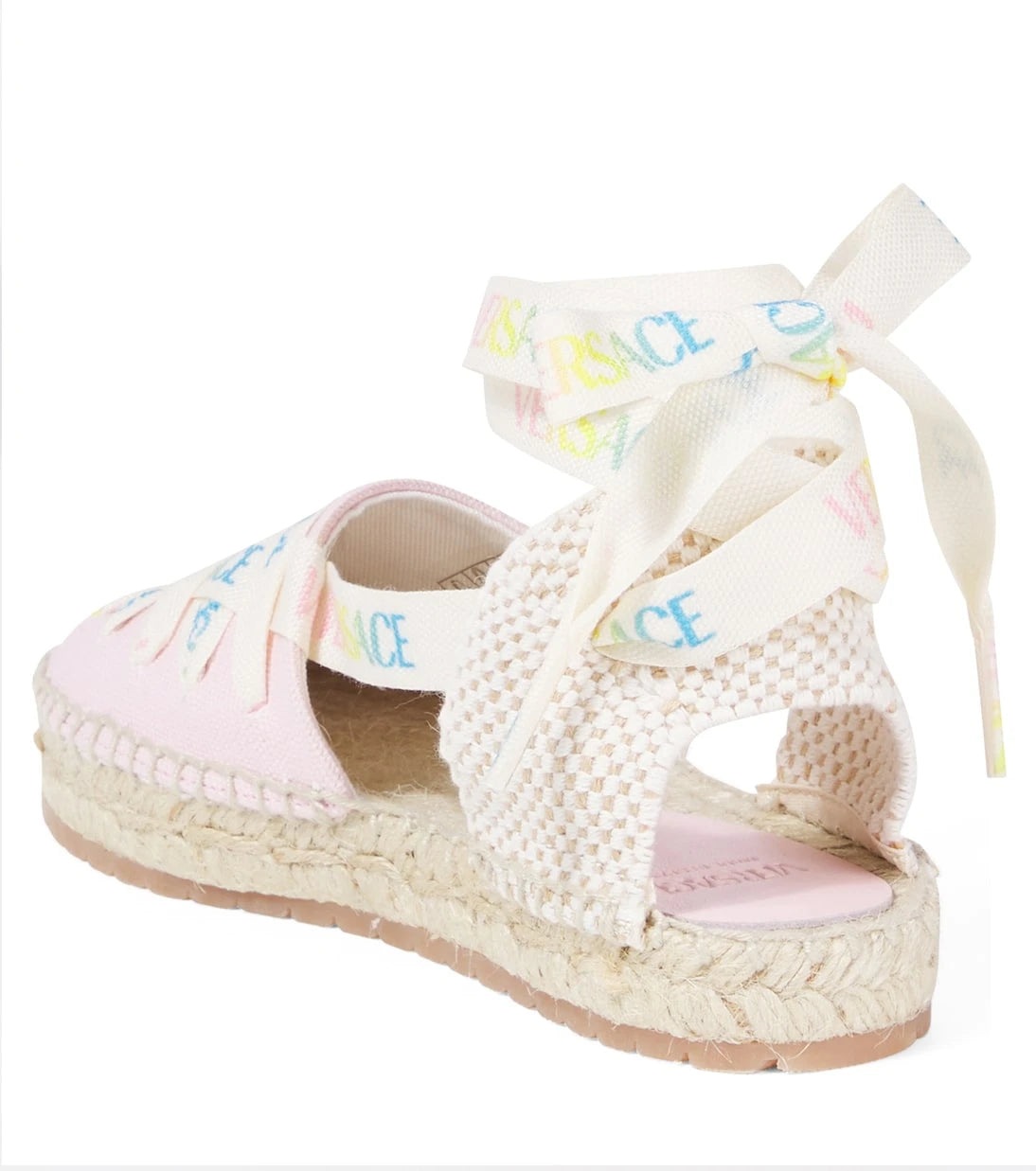 Versace Kids - Logo canvas espadrilles