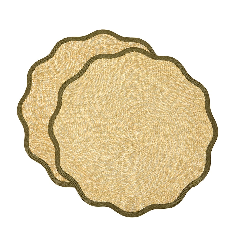 Set of 2 Straw Cloud Placemats (41cm)