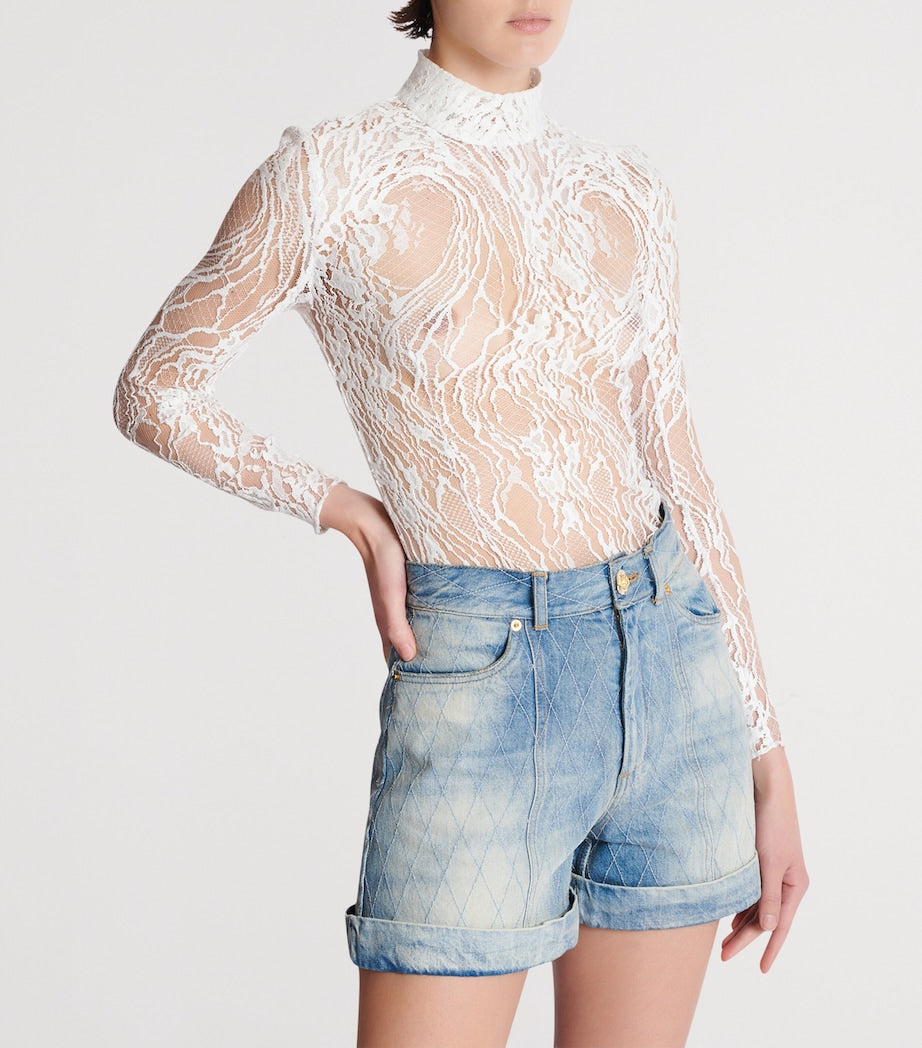 Lace Long-Sleeve Top