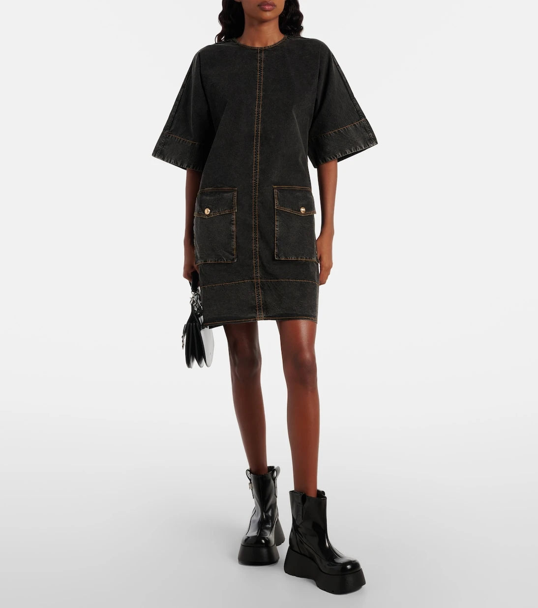 Ganni - Kat platform ankle boots