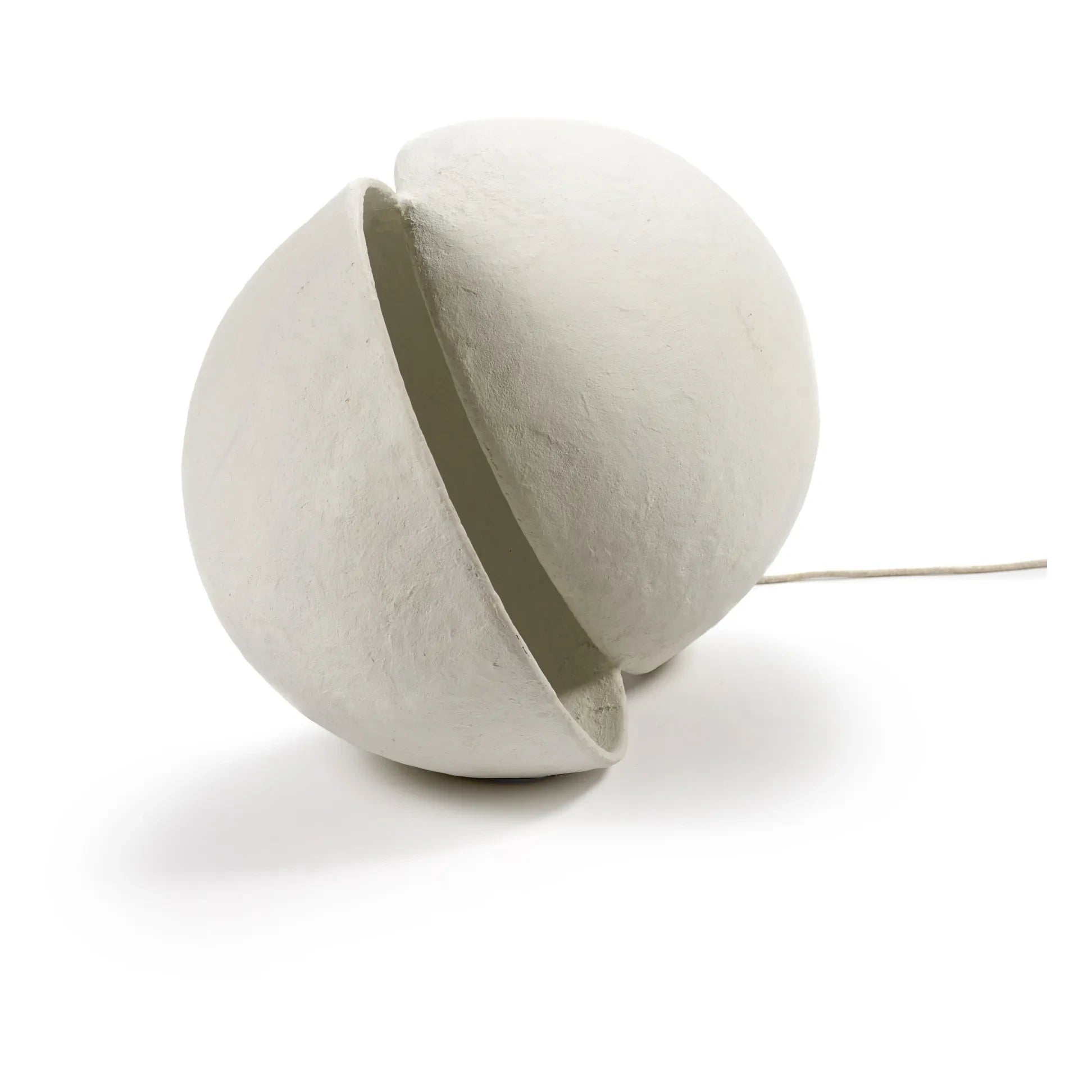 Serax - Earth Round Papier Mâché Lamp | White