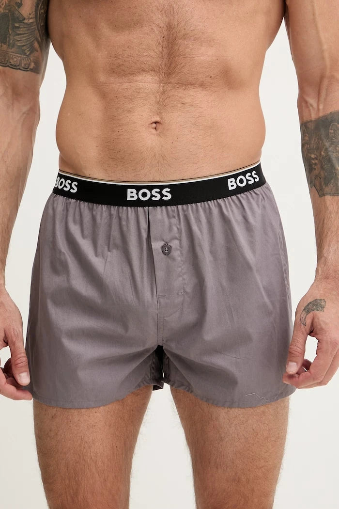 BOSS боксерки мъжки от памук 2P Boxer Shorts EW 2 броя
