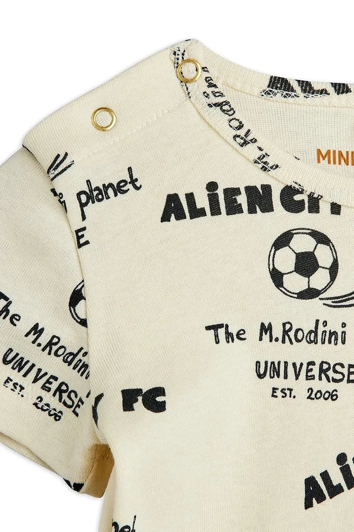 Mini Rodini bebek pamuklu body Alien City FC