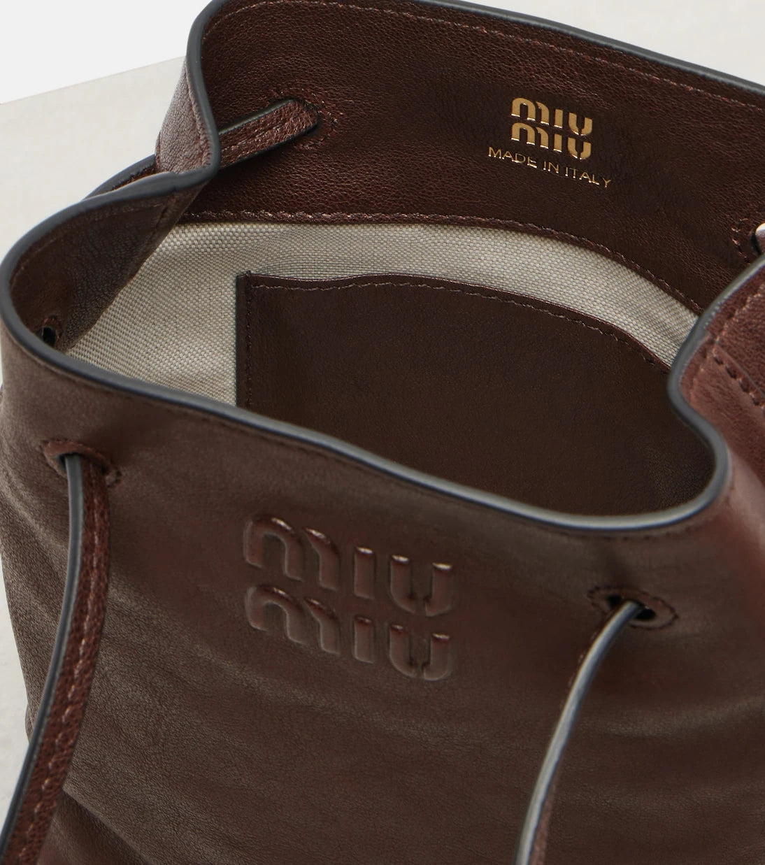 Miu Miu - Mini leather crossbody bag