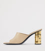 Givenchy Leather Tape Heeled Mules 85