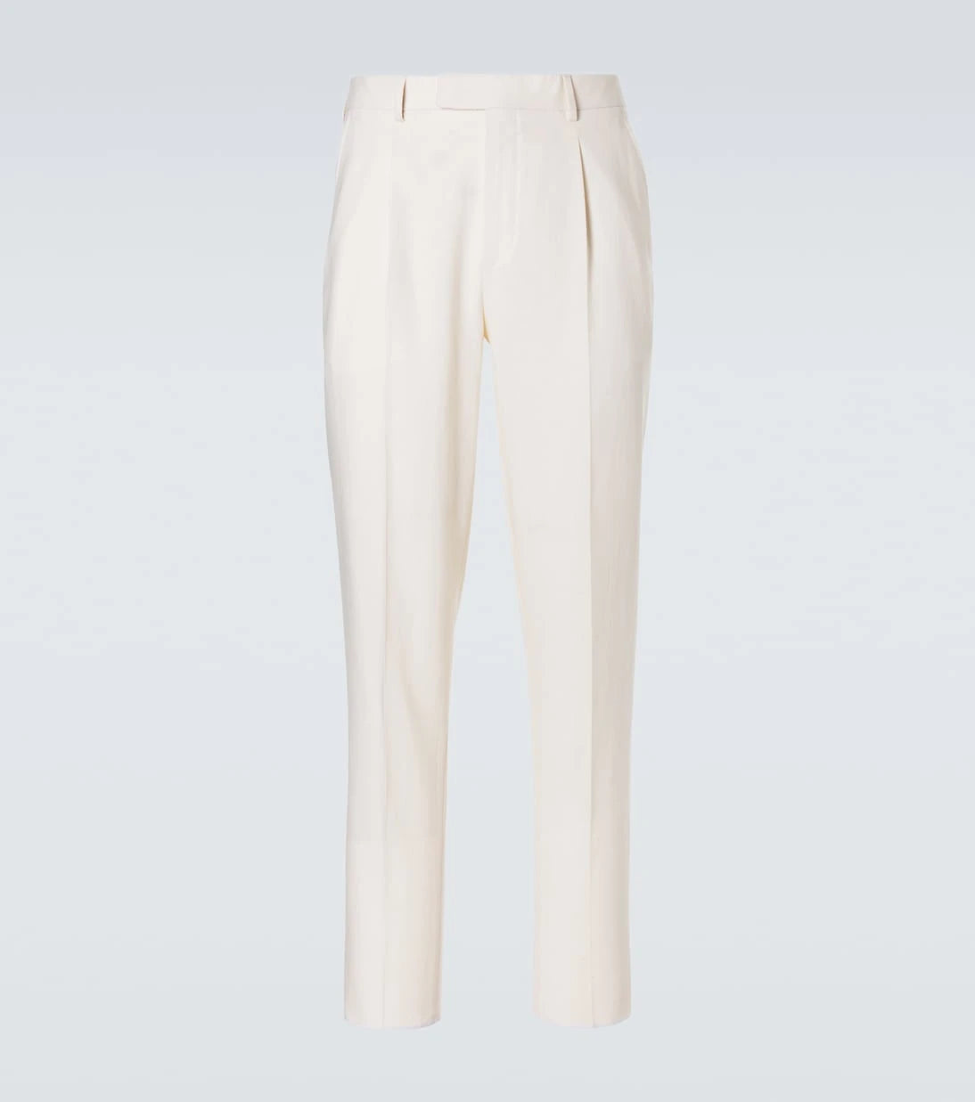 Zegna - Linen straight pants