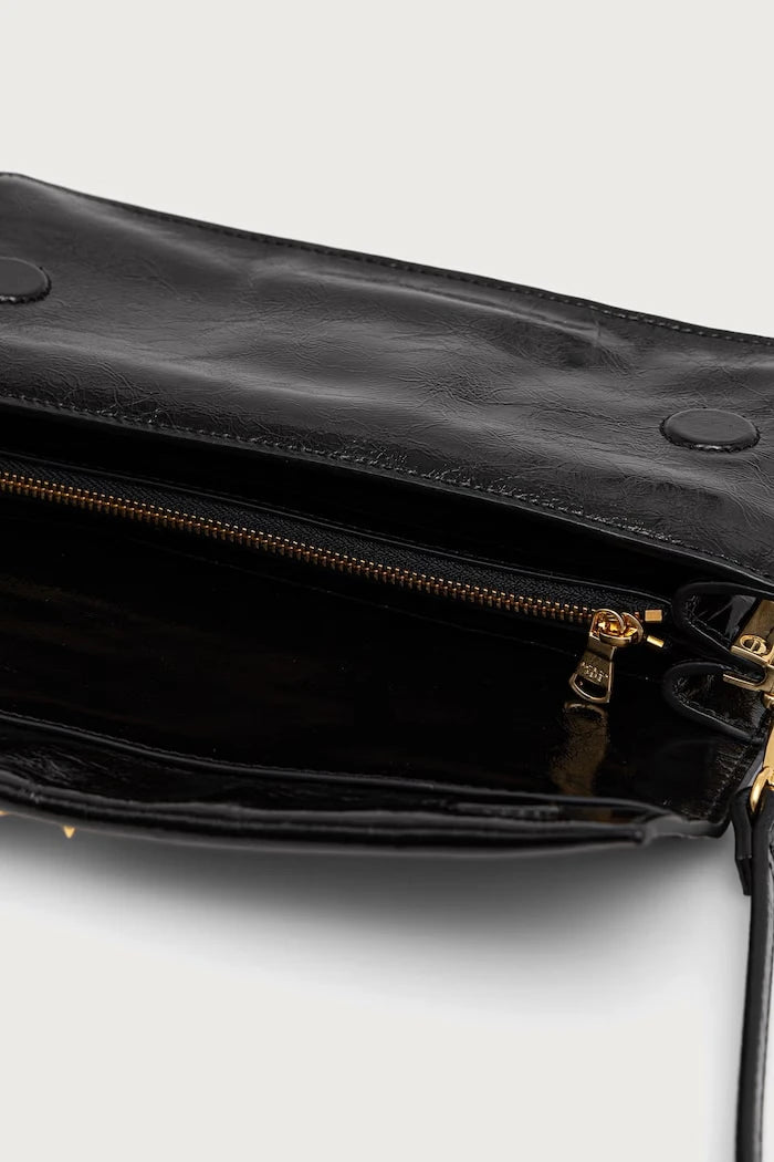 Patrizia Pepe deri kadın crossbody çanta