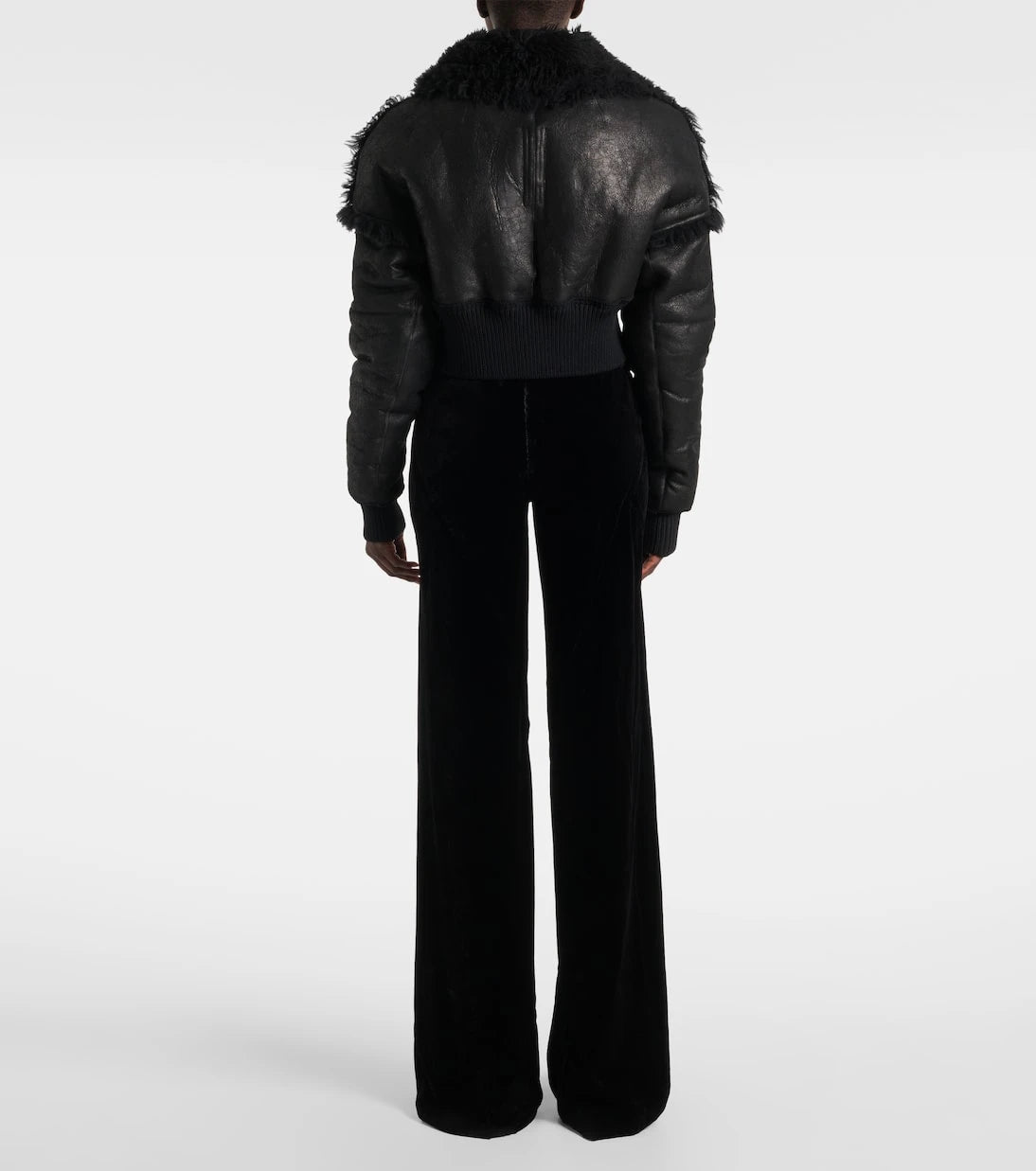 Rick Owens - Flight cropped leather jacket