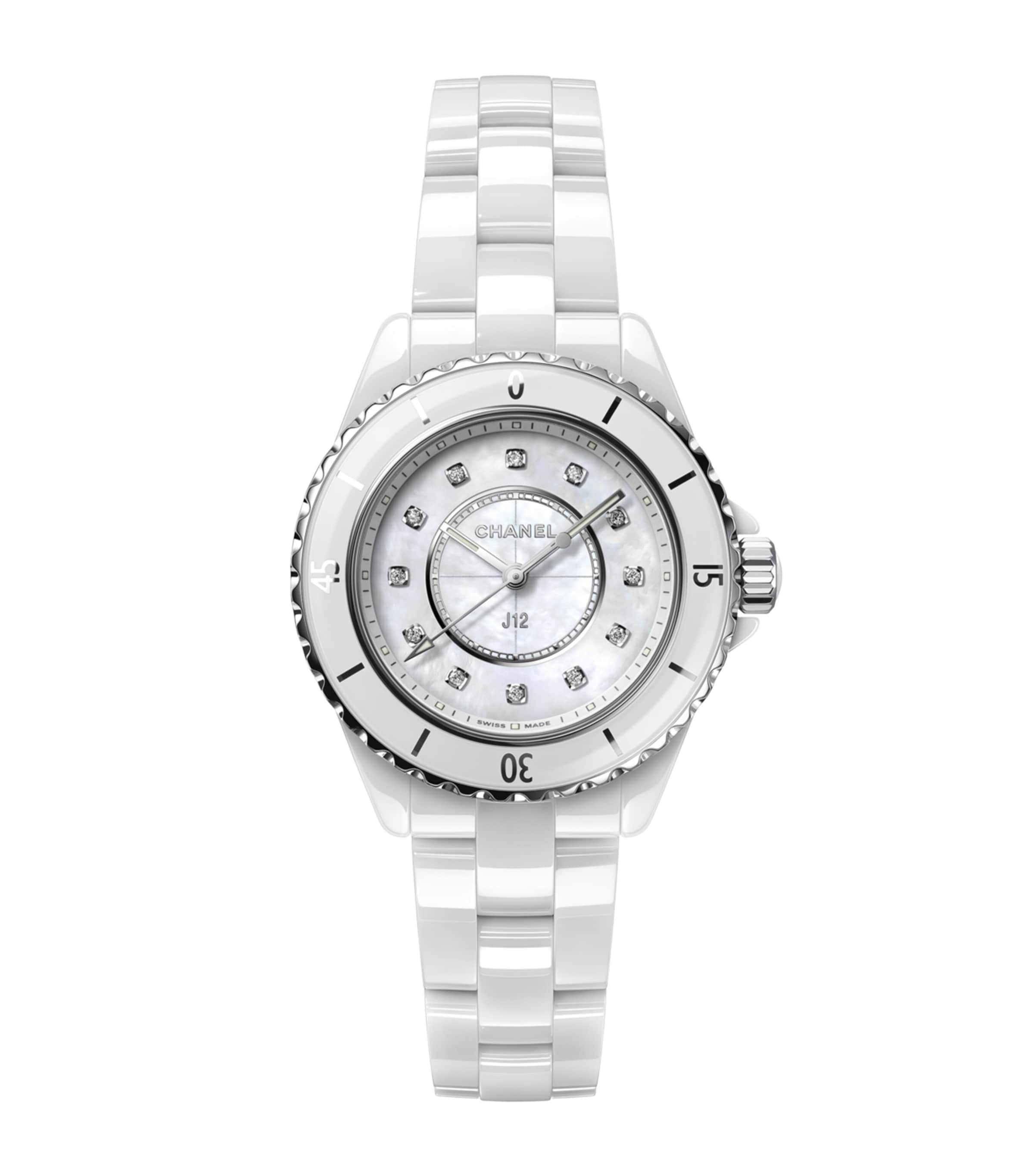 Ceramic and Diamond J12 Watch 33mm