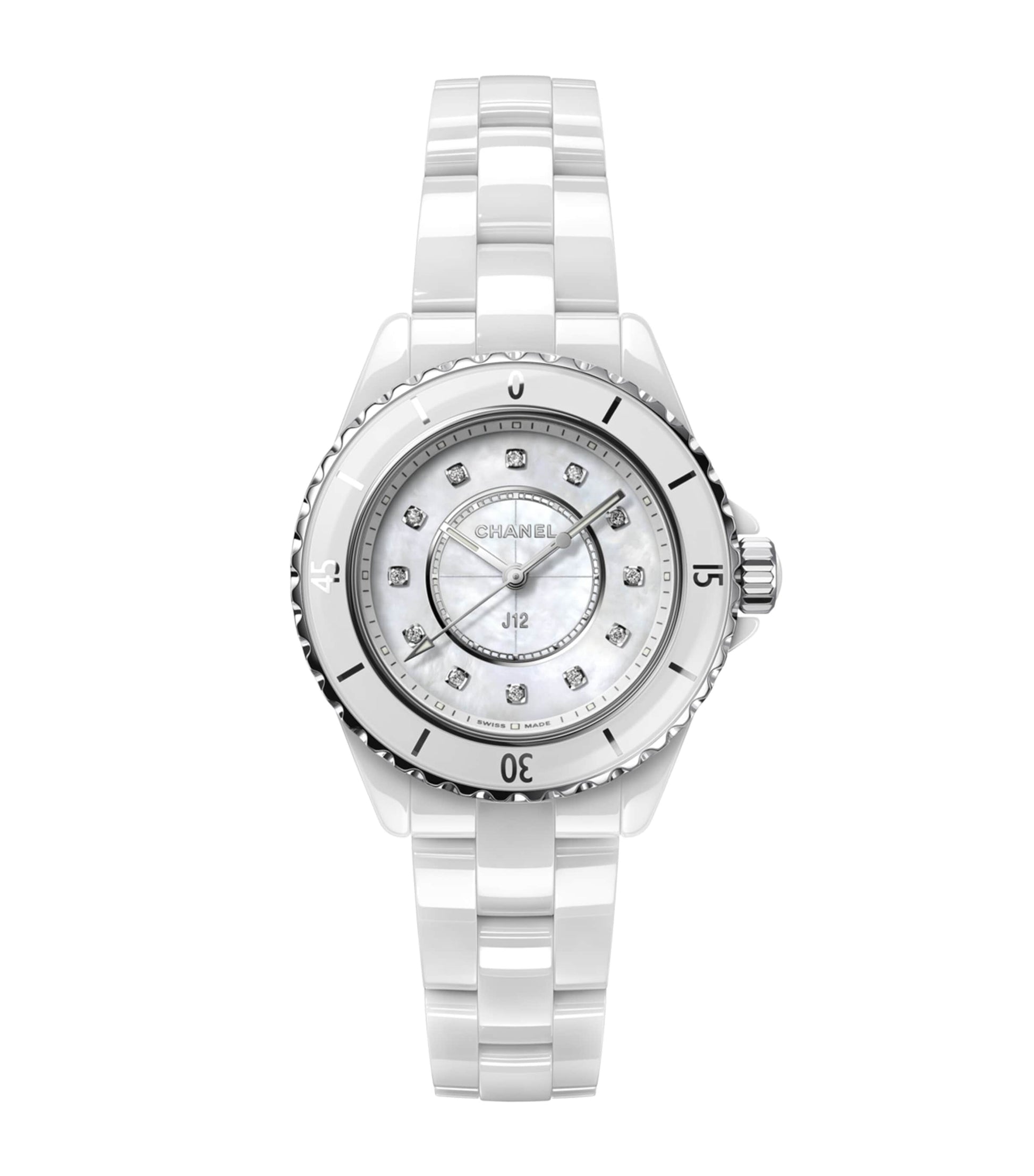 Ceramic and Diamond J12 Watch 33mm
