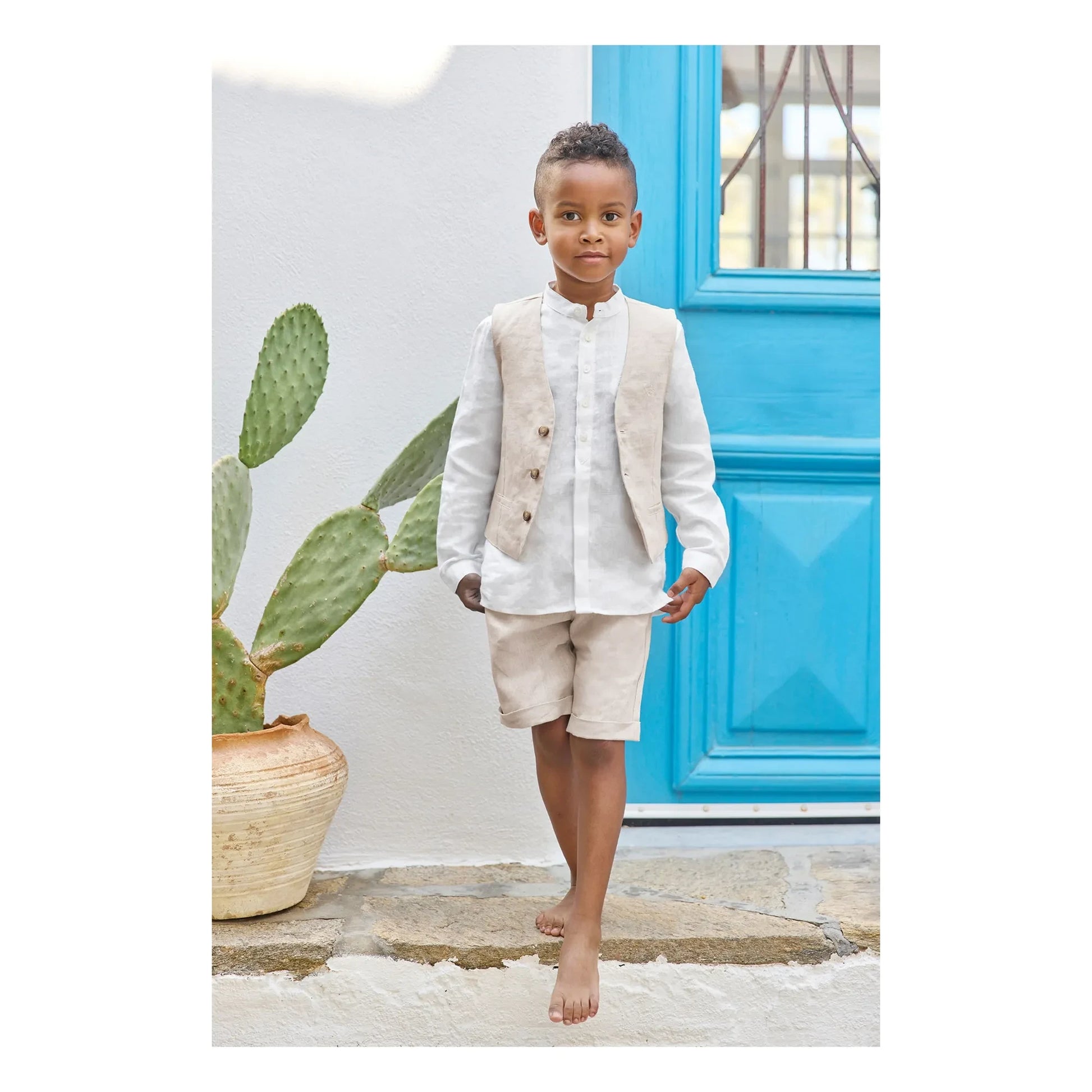 Tartine et Chocolat - Linen shirt | White