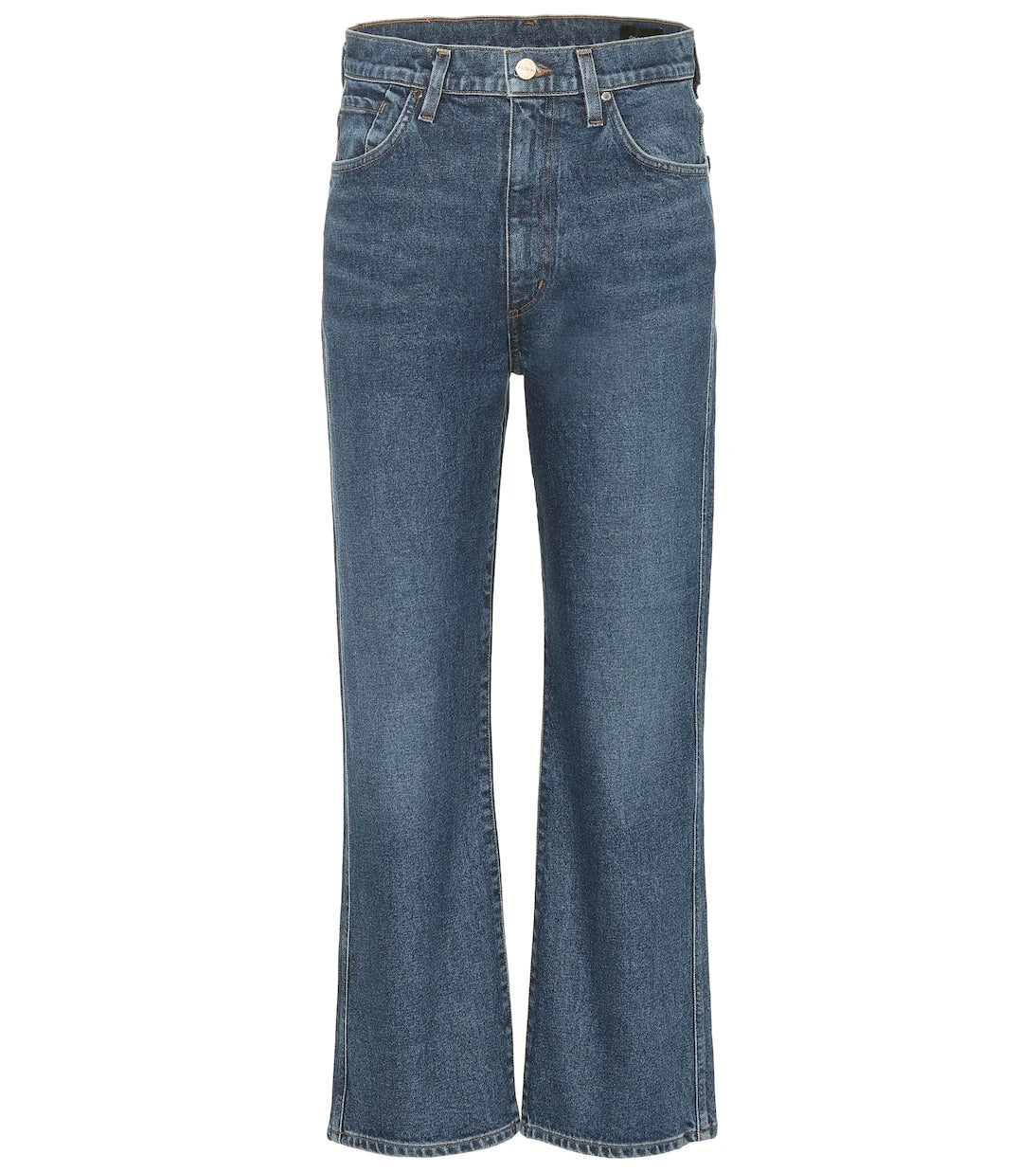Goldsign - High-rise cropped wide-leg jeans