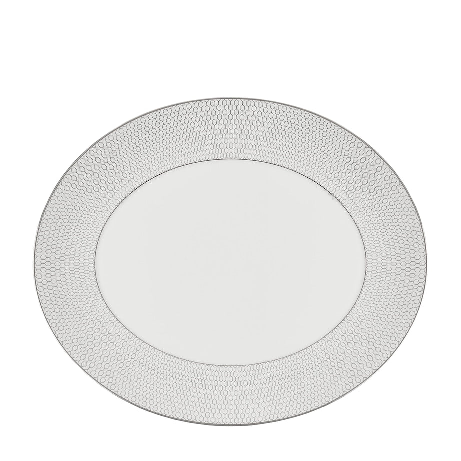 Gio Platinum Oval Platter (33cm)