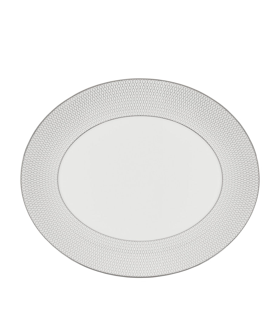 Gio Platinum Oval Platter (33cm)