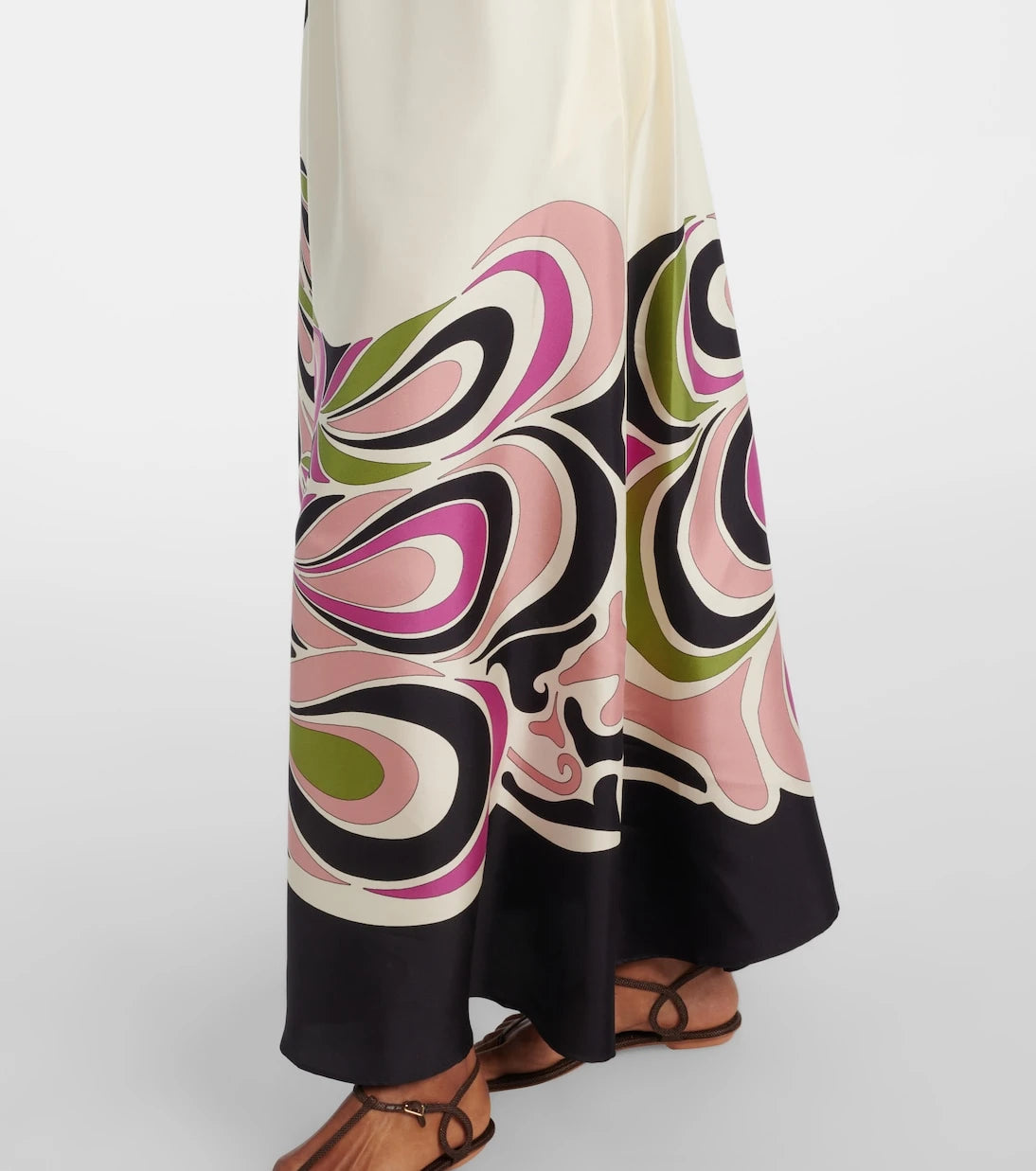 La DoubleJ - Roy printed silk twill maxi dress