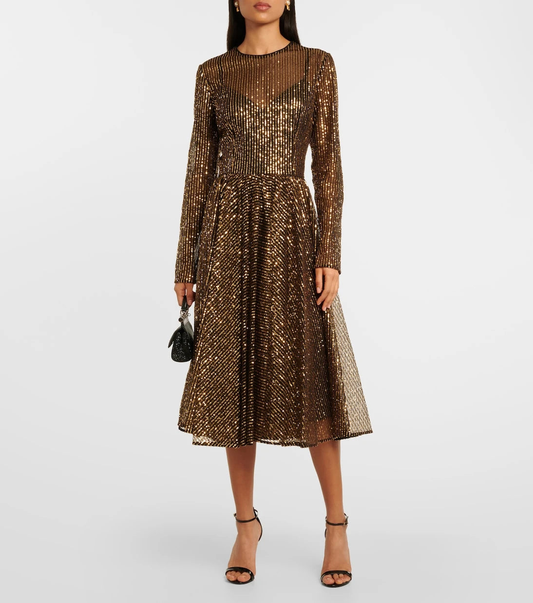 Dolce&Gabbana - Sequined tulle midi dress