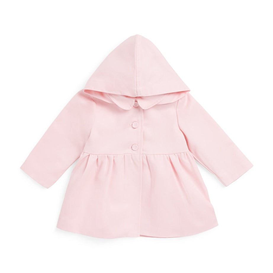 Twill Hooded Trench Coat (3 Months - 4 Years)