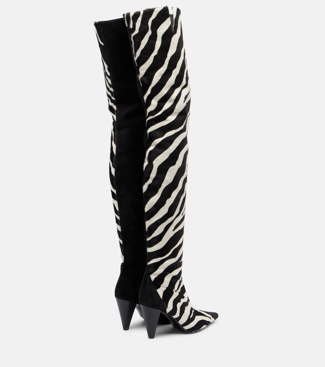 Khaite - Harvey 85 calf hair over-the-knee boots