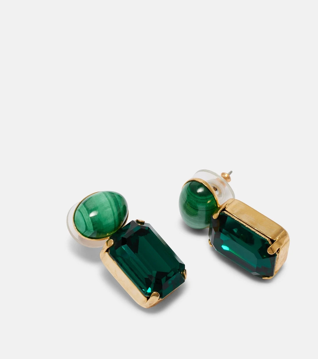 Jennifer Behr - Elin crystal-embellished gold-plated earrings