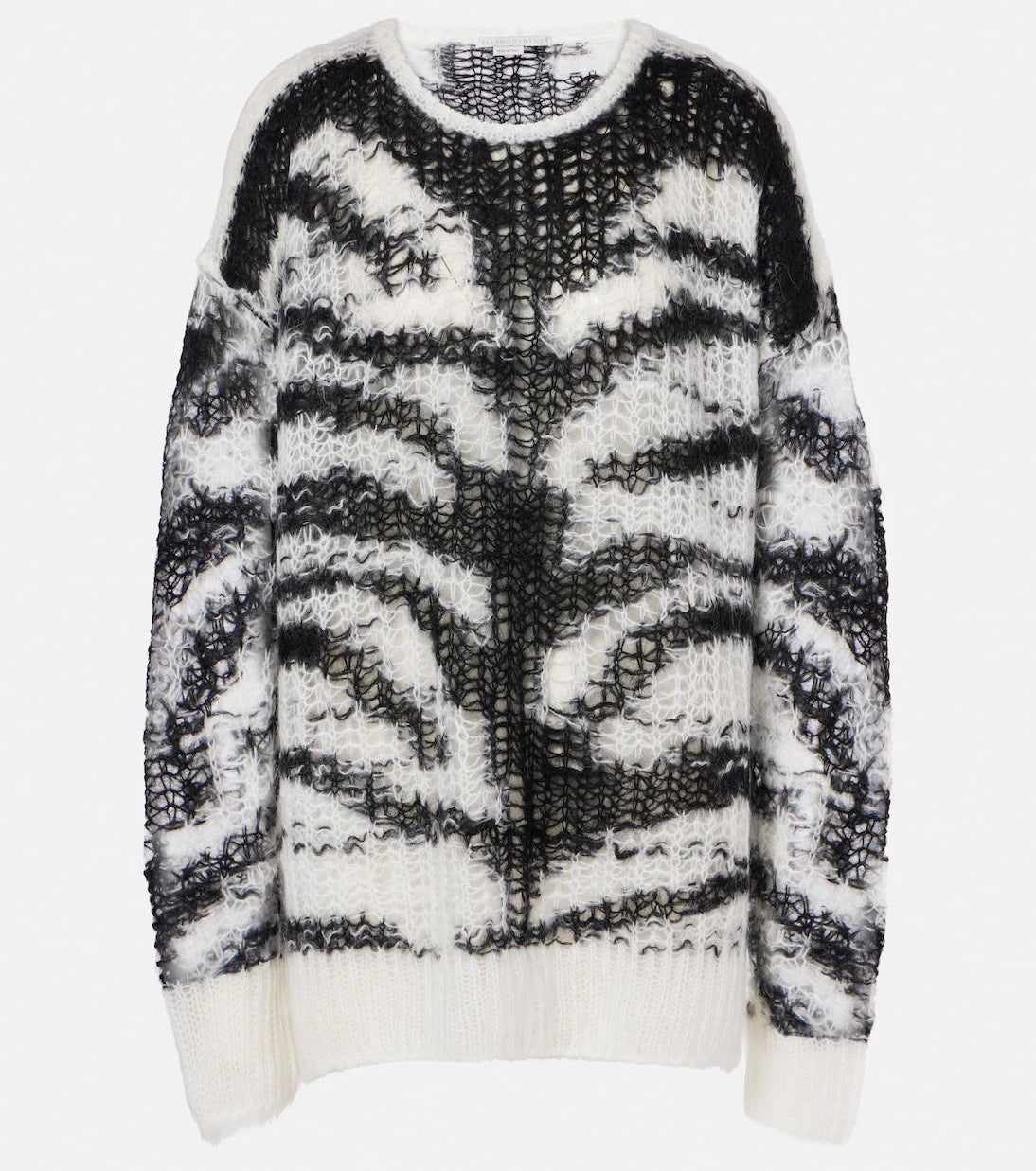 Stella McCartney - Zebra-print wool-blend sweater