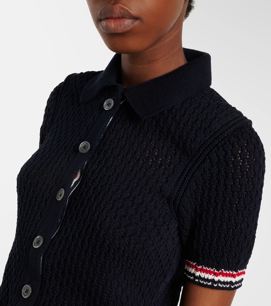 Thom Browne - Pointelle cotton cardigan
