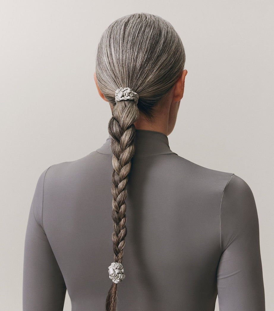 Pure Silk Skinny Scrunchies (Set of 4)