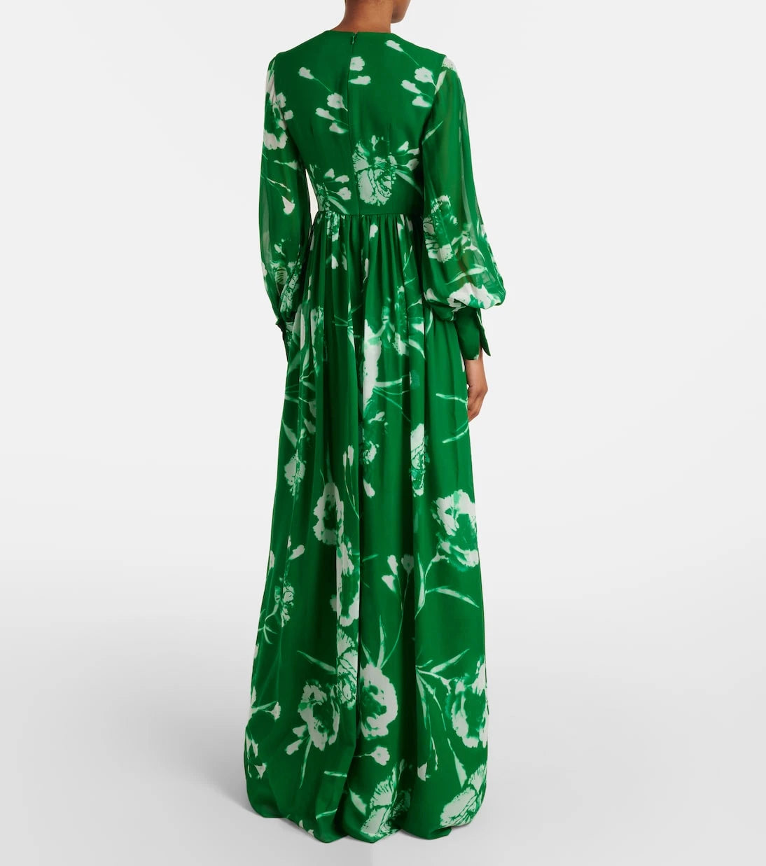 Erdem - Floral silk voile gown