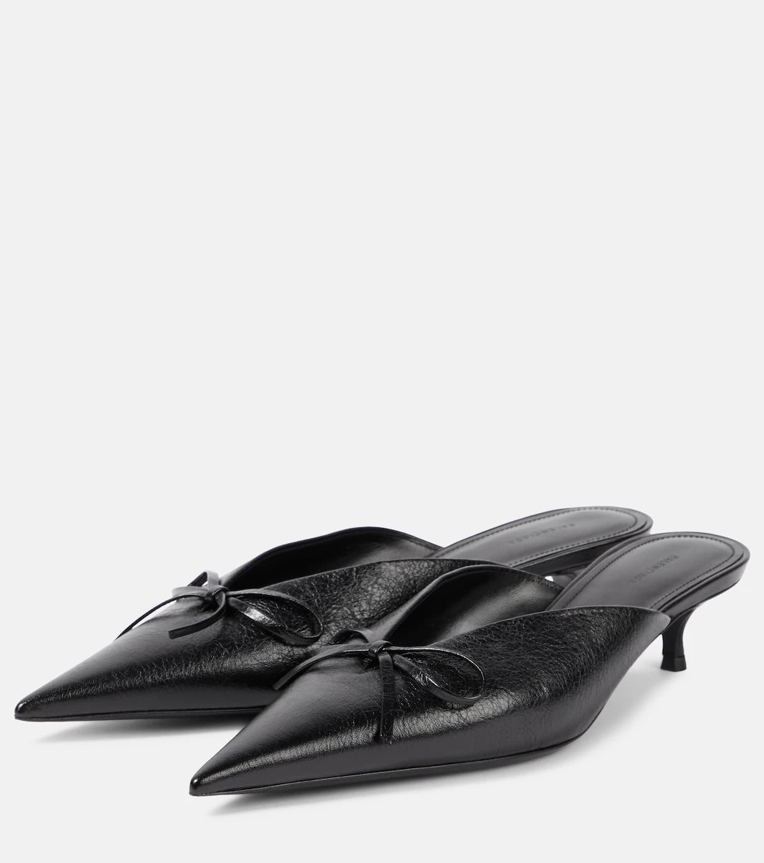 Balenciaga - حذاء البغال Knife Bow من الجلد