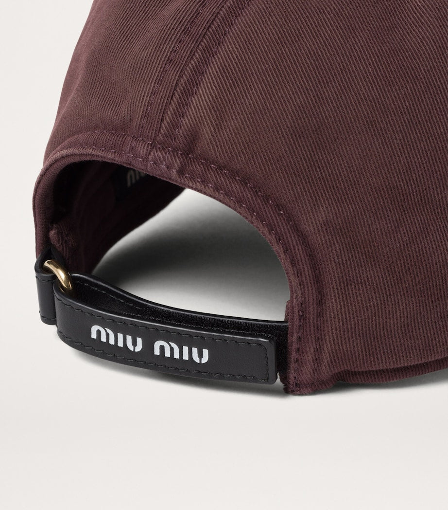 Burgundy Drill Baseball Cap