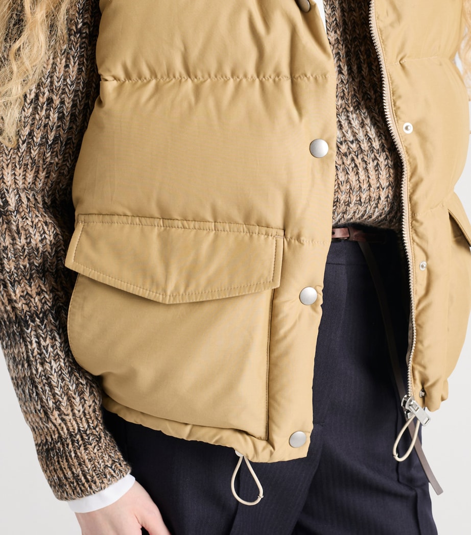 Prada Brown Down-Filled Gilet