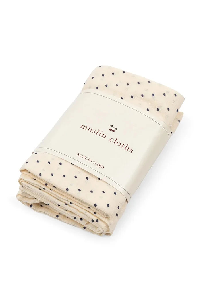 Konges Sløjd MUSLIN CLOTH GOTS Bebek Müslin Bezi (3 parça)