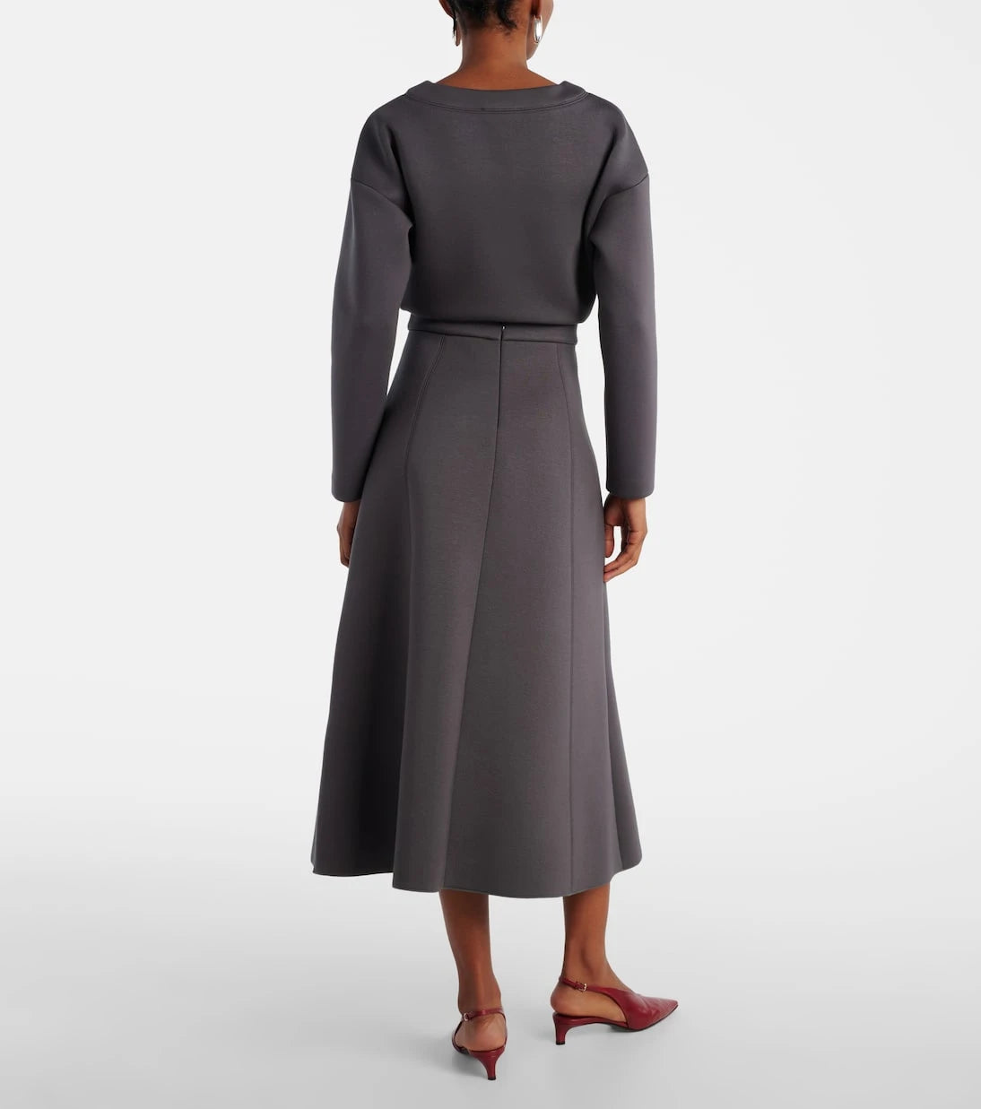 'S Max Mara - Brunate paneled midi skirt