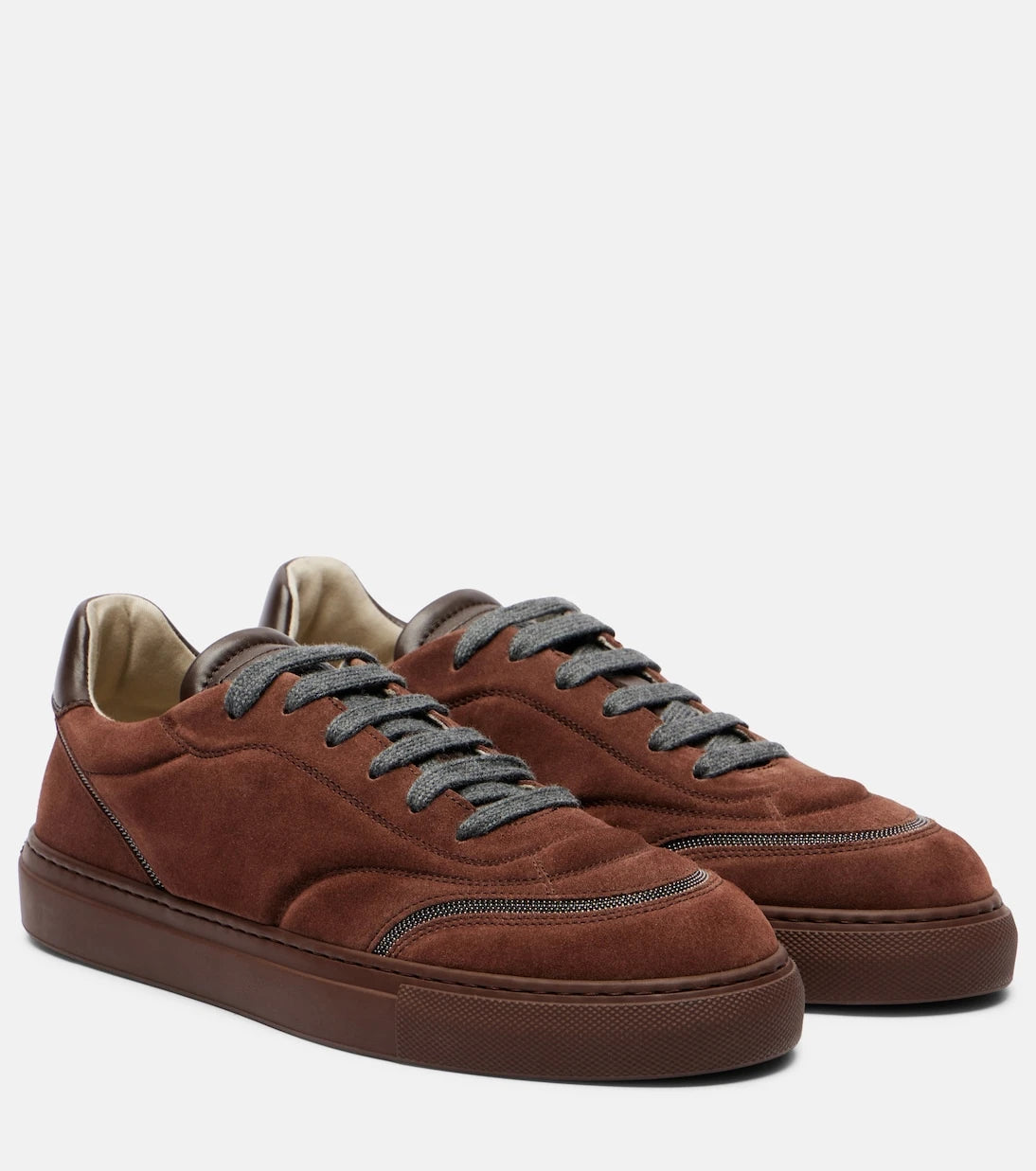 Brunello Cucinelli - Monili suede sneakers