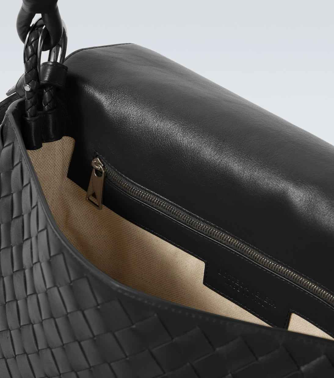 Bottega Veneta - Swing Intrecciato leather messenger bag
