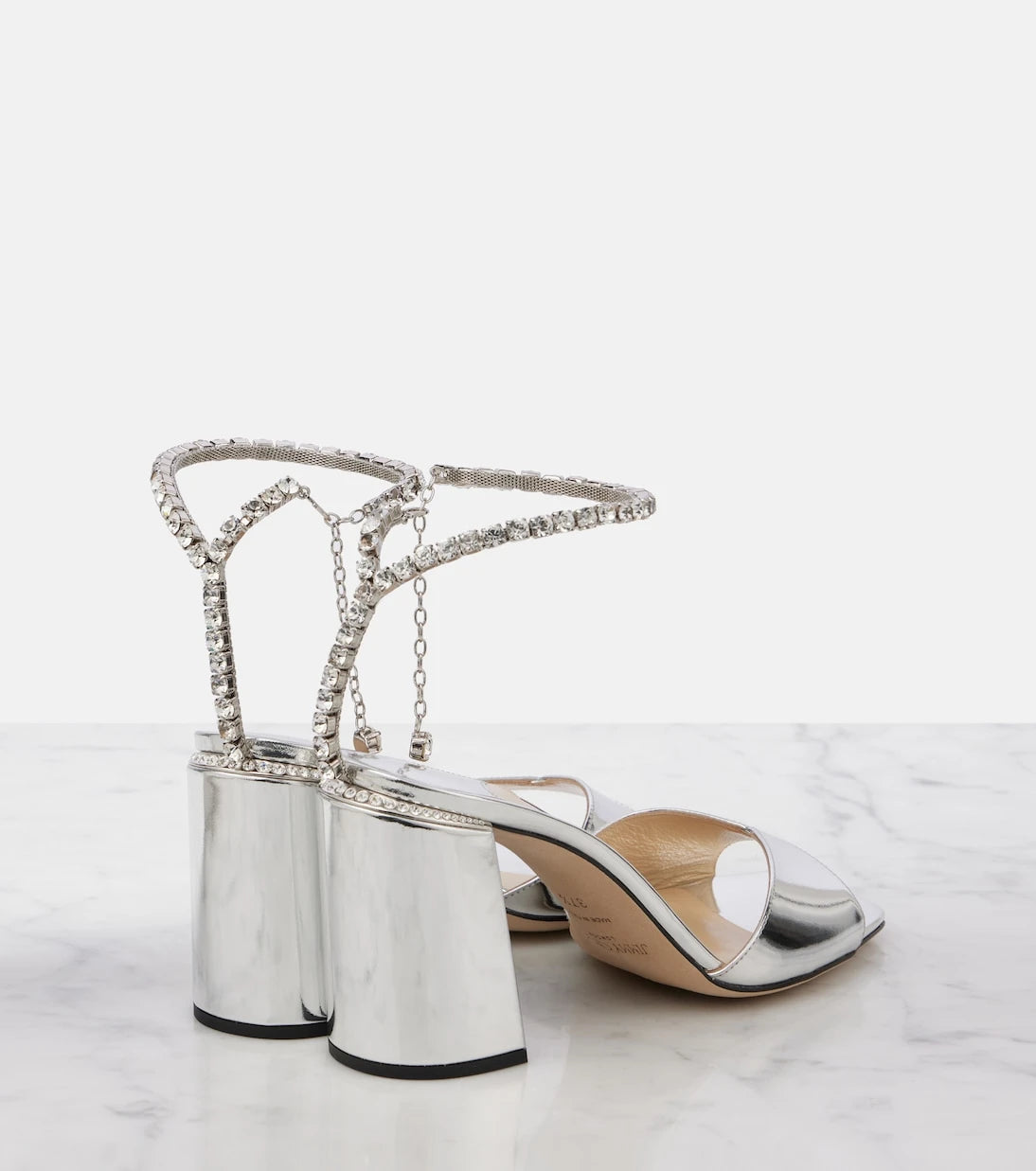 Jimmy Choo - Saeda 85 embellished leather pumps