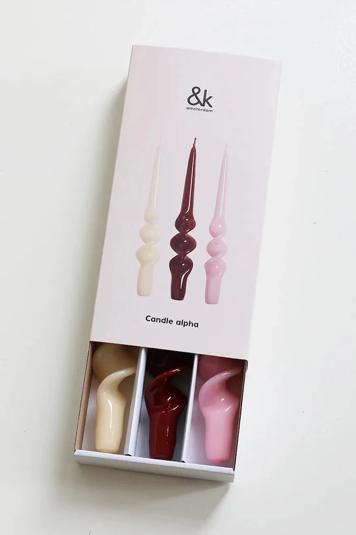 Комплект свещи &k amsterdam alpha reds set (3 броя)