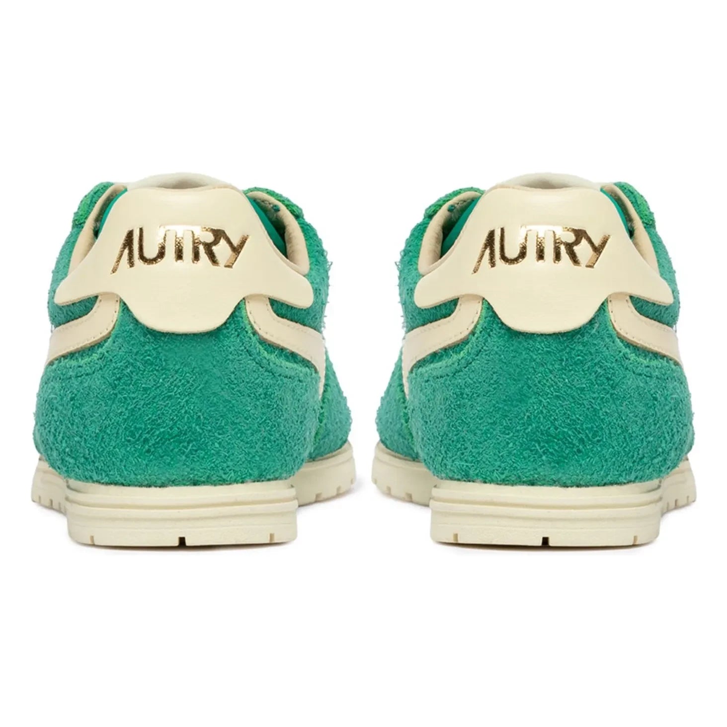 Autry - Windspin Low Two-tone Suede and Leather Sneakers | Green