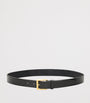 Saint Laurent Black Leather Belt