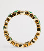 Yellow Gold, Diamond and Emerald Eternity Ring