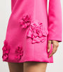LEO LIN Pink Flower-Appliqué Aliza Mini Dress