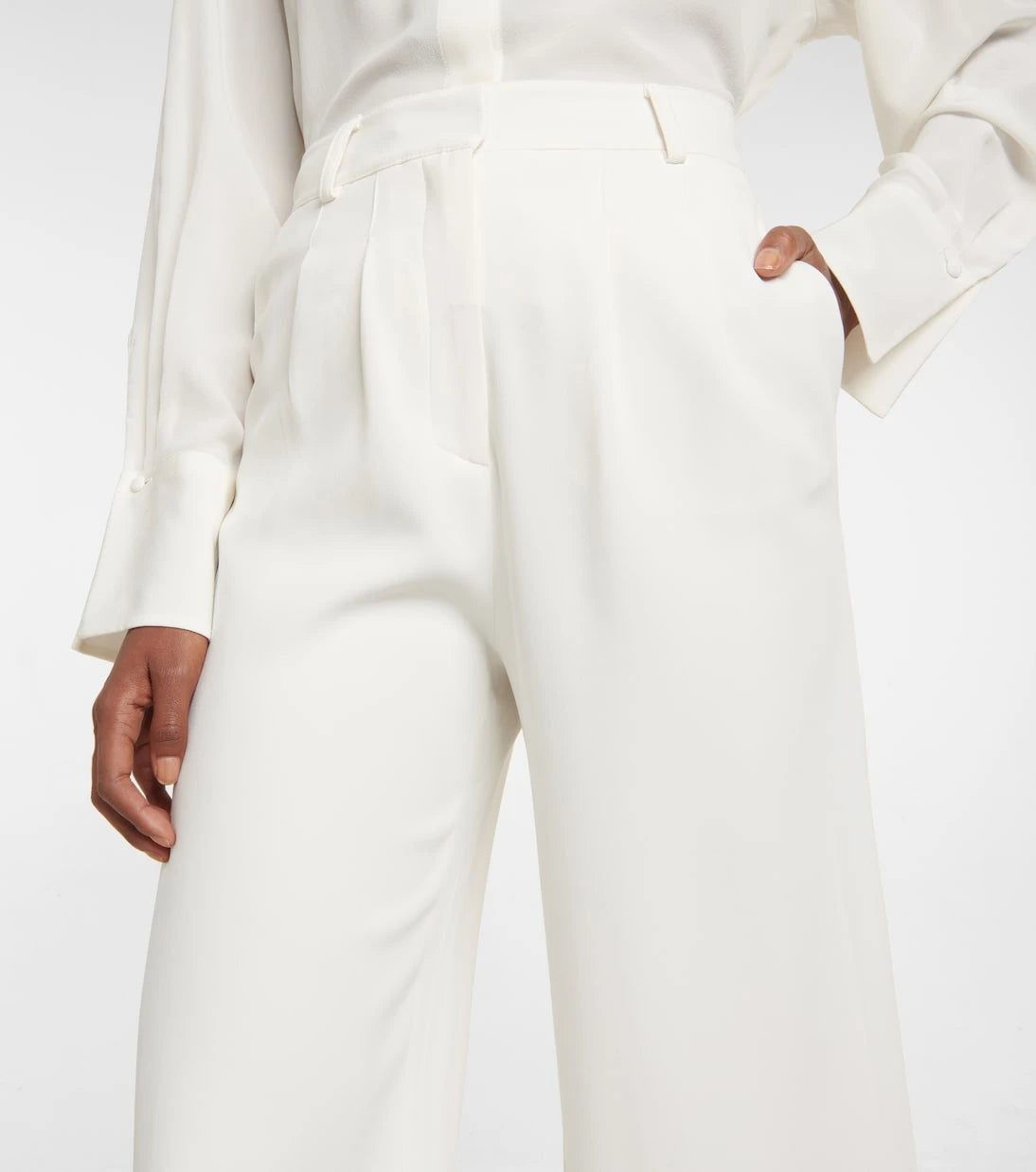 Etro - Pleated high-rise cropped pants