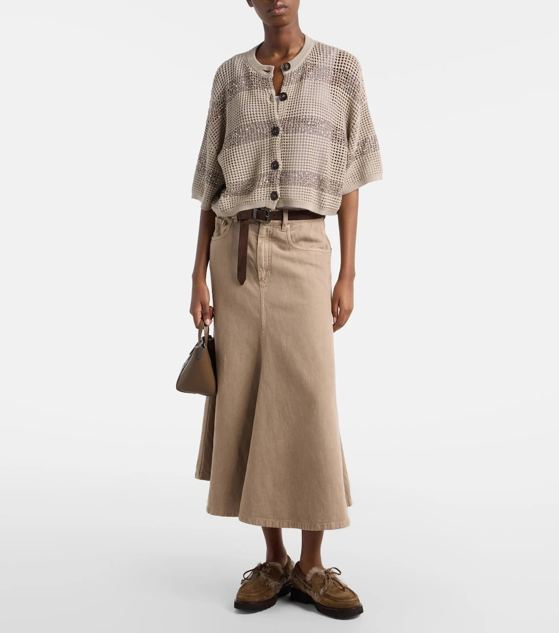 Brunello Cucinelli - Sequined cotton cardigan